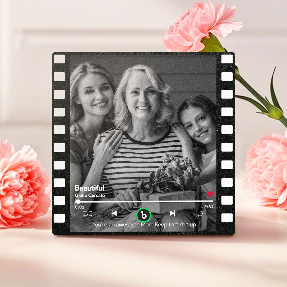 Custom Colorful Frame Album Fridge Magnet Music Wall Photo Sticker Music Movement That Can Be Played Mother's Day Gift for Mom