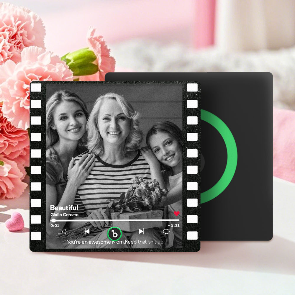 Custom Colorful Frame Album Fridge Magnet Music Wall Photo Sticker Music Movement That Can Be Played Mother's Day Gift for Mom