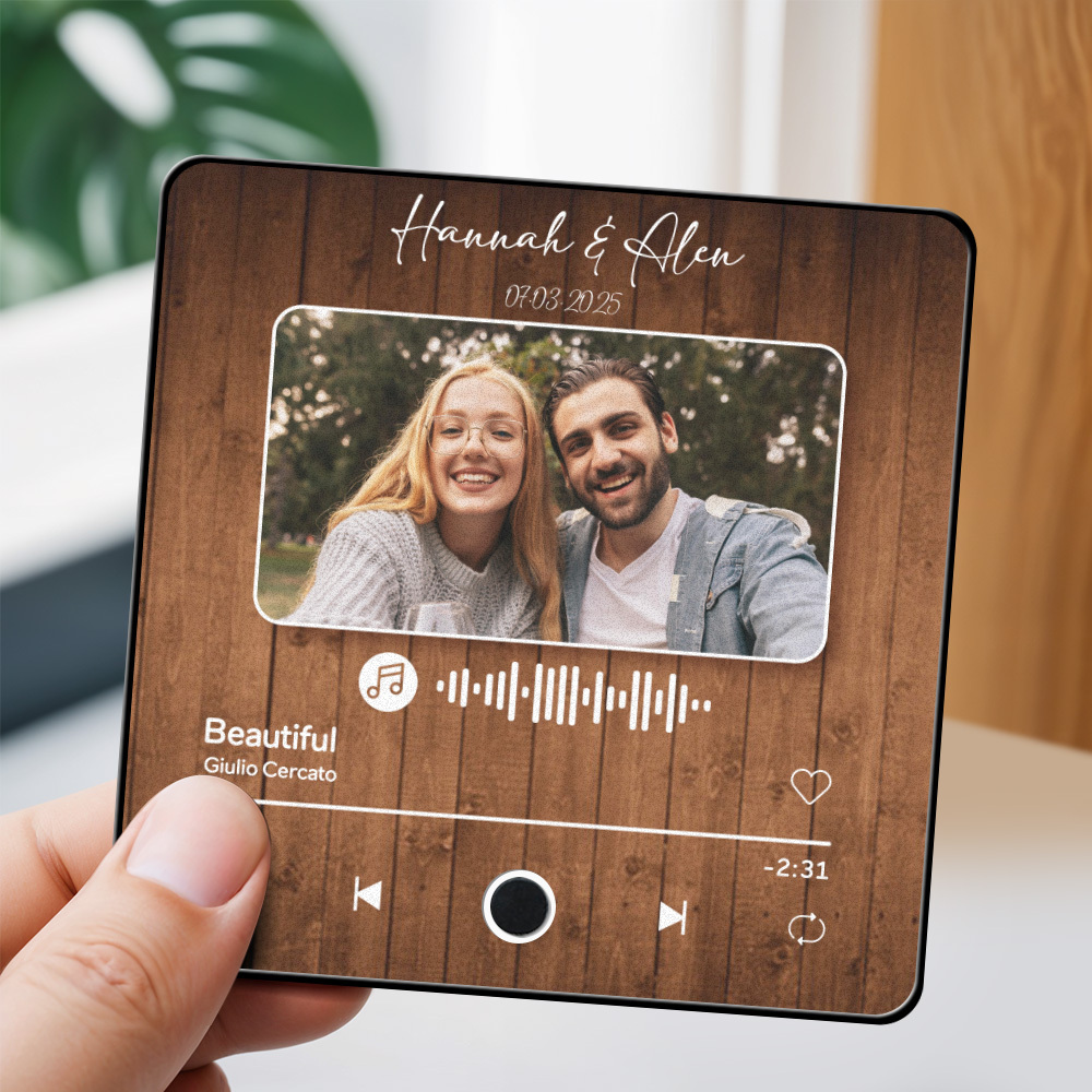 Custom Photo Fridge Magnet Music Can Be Played Without Cell Phone Music Fridge Magnet - SantaSocks