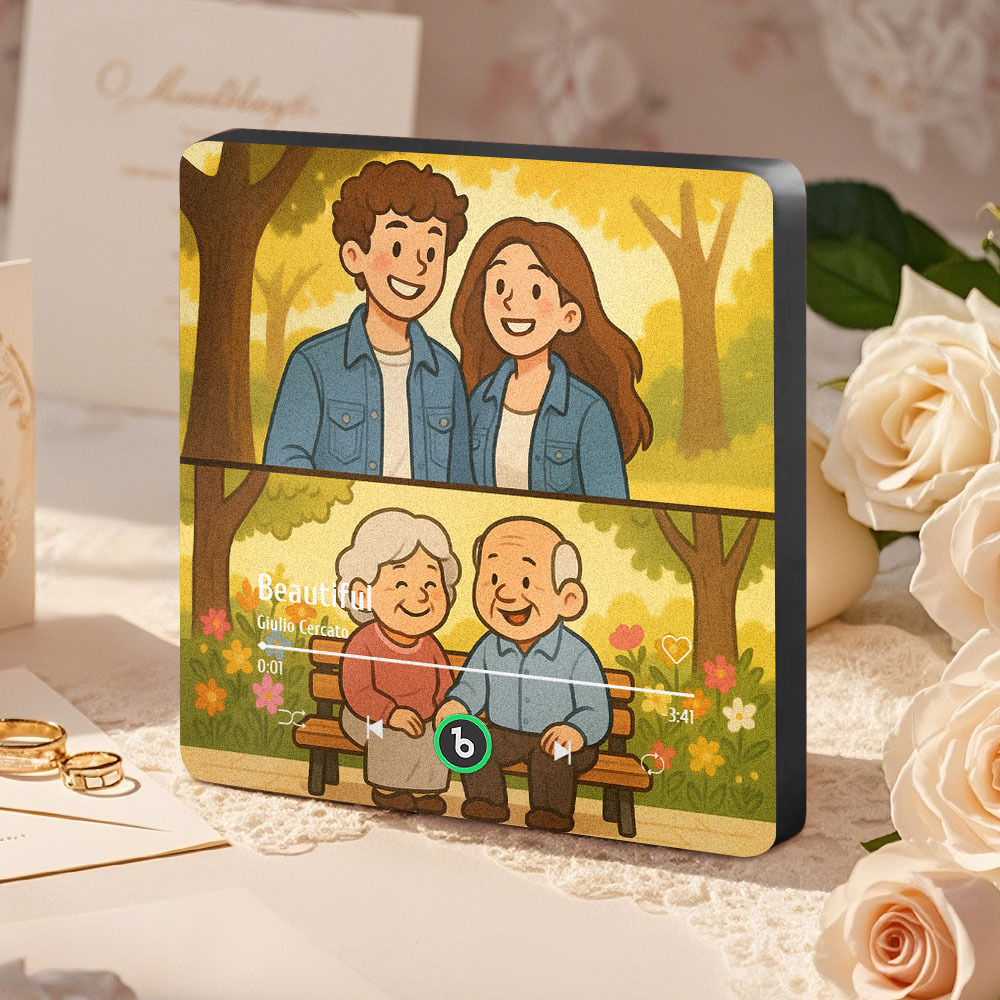 Custom Cartoon Style Fridge Magnet Music Can Be Played Without Cell Phone Music Cartoon Poster Bluetooth Fridge Magnet