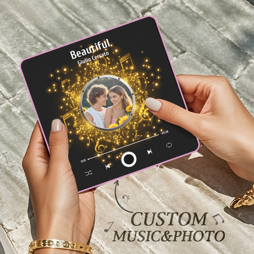 Personalized Photo Album Fridge Magnet Music Wall Photo Sticker Music Movement That Can Be Played Without Cell Phone Music Fridge Magnet Pro Can Play Songs Christmas Gift for Her - SantaSocks