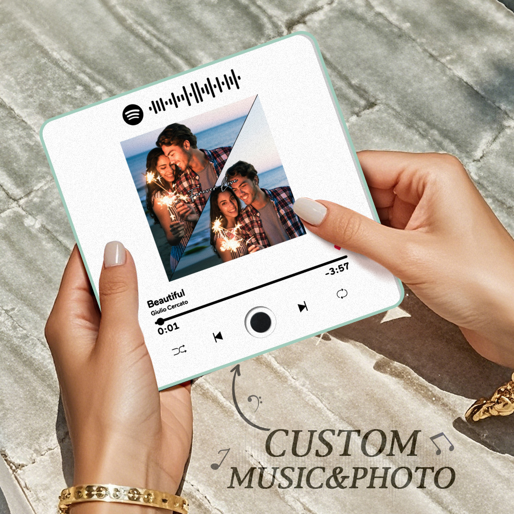 Personalized Photo Album Fridge Magnet Music Wall Photo Sticker Music Movement That Can Be Played Without Cell Phone Music Fridge Magnet Pro Can Play Songs Christmas Gift for Her - SantaSocks