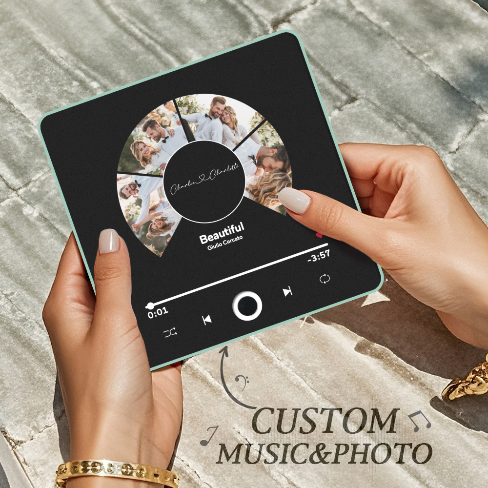 Personalized Photo Album Fridge Magnet Music Wall Photo Sticker Music Movement That Can Be Played Without Cell Phone Music Fridge Magnet Pro Can Play Songs Christmas Gift for Her - SantaSocks