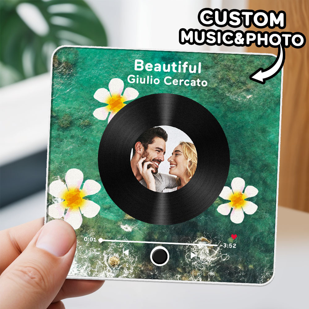 Personalized Photo Album Fridge Magnet Music Wall Photo Sticker Music Movement That Can Be Played Without Cell Phone Music Fridge Magnet Pro Can Play Songs Christmas Gift for Her - SantaSocks