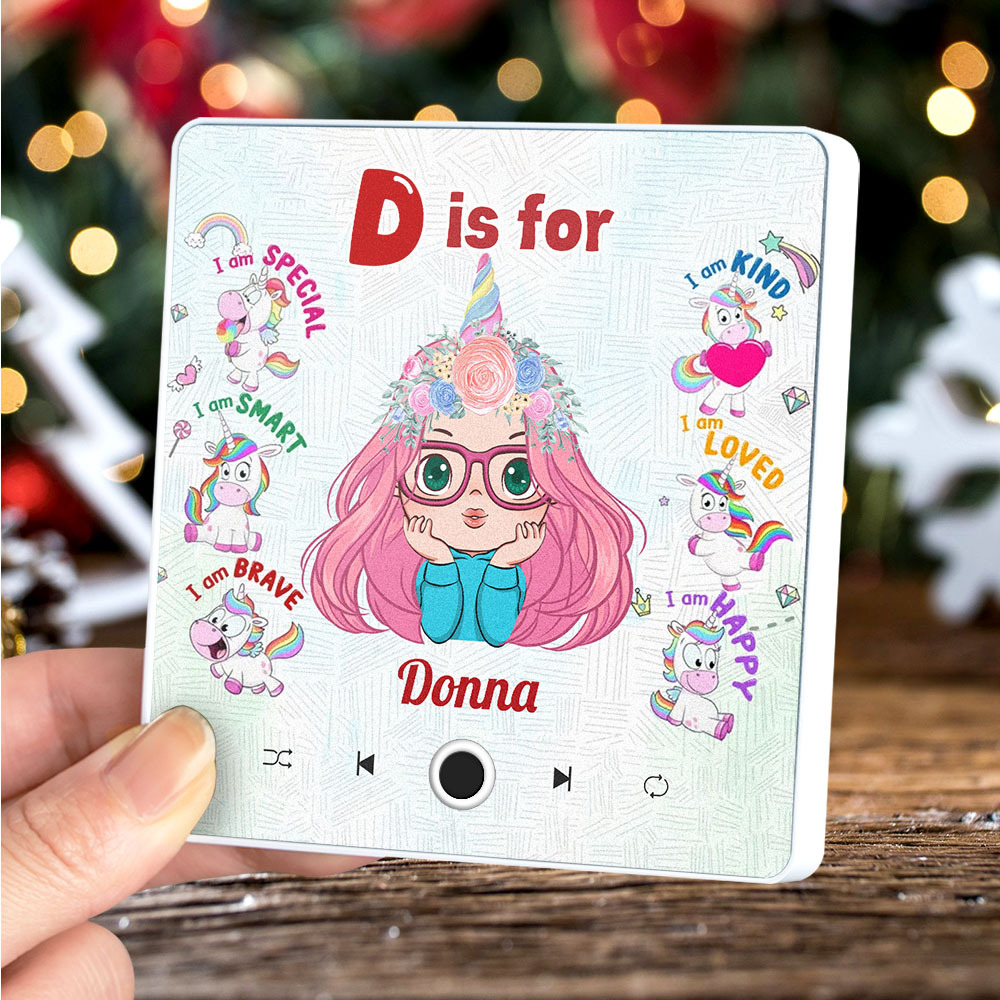 Custom Cartoon Portrait Personalized Music Fridge Magnet Merry Christmas Custom Music Magnets Can Play Songs Christmas Gift Family Gifts