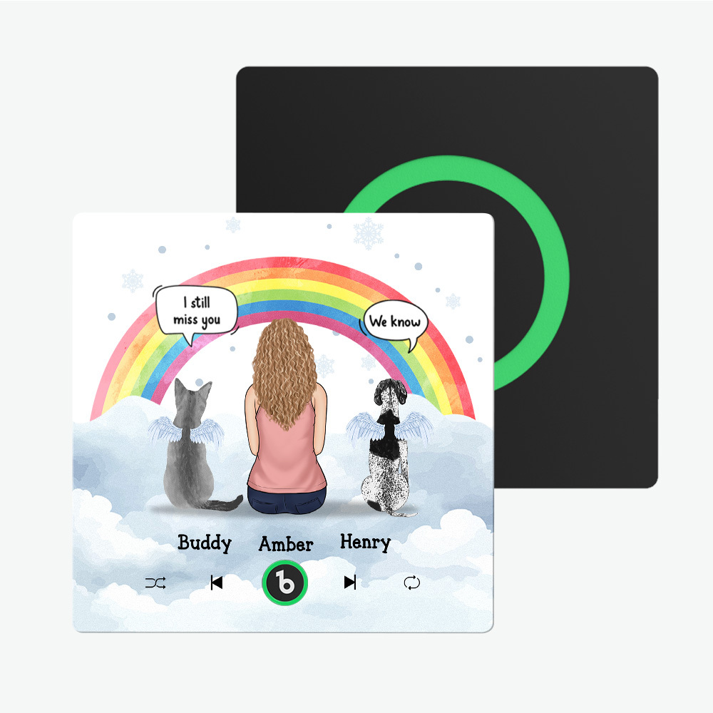 Custom Album Framless Music Fridge Magnet Photo Personalized Phone Music Fridge Magnet Pro Custom Character and Name Fridge Magnet I Still Miss You