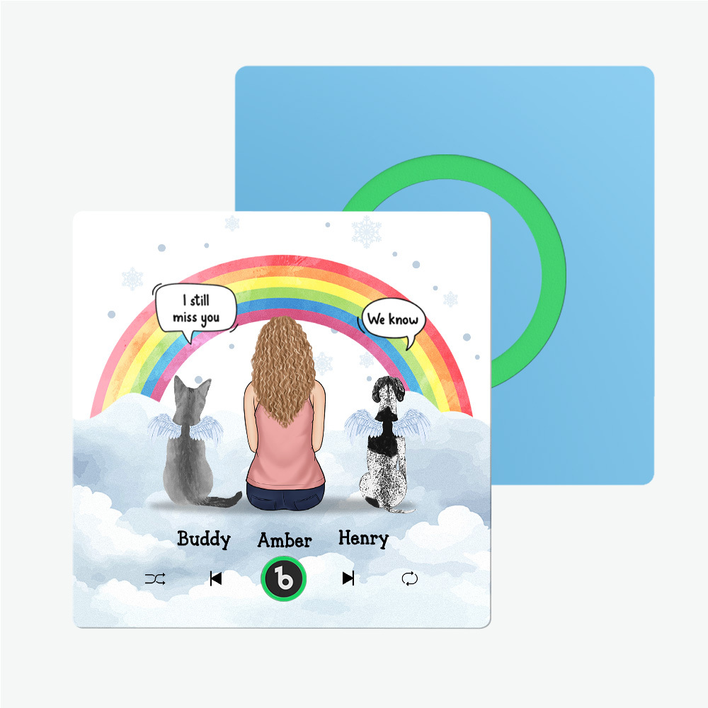 Custom Album Framless Music Fridge Magnet Photo Personalized Phone Music Fridge Magnet Pro Custom Character and Name Fridge Magnet I Still Miss You