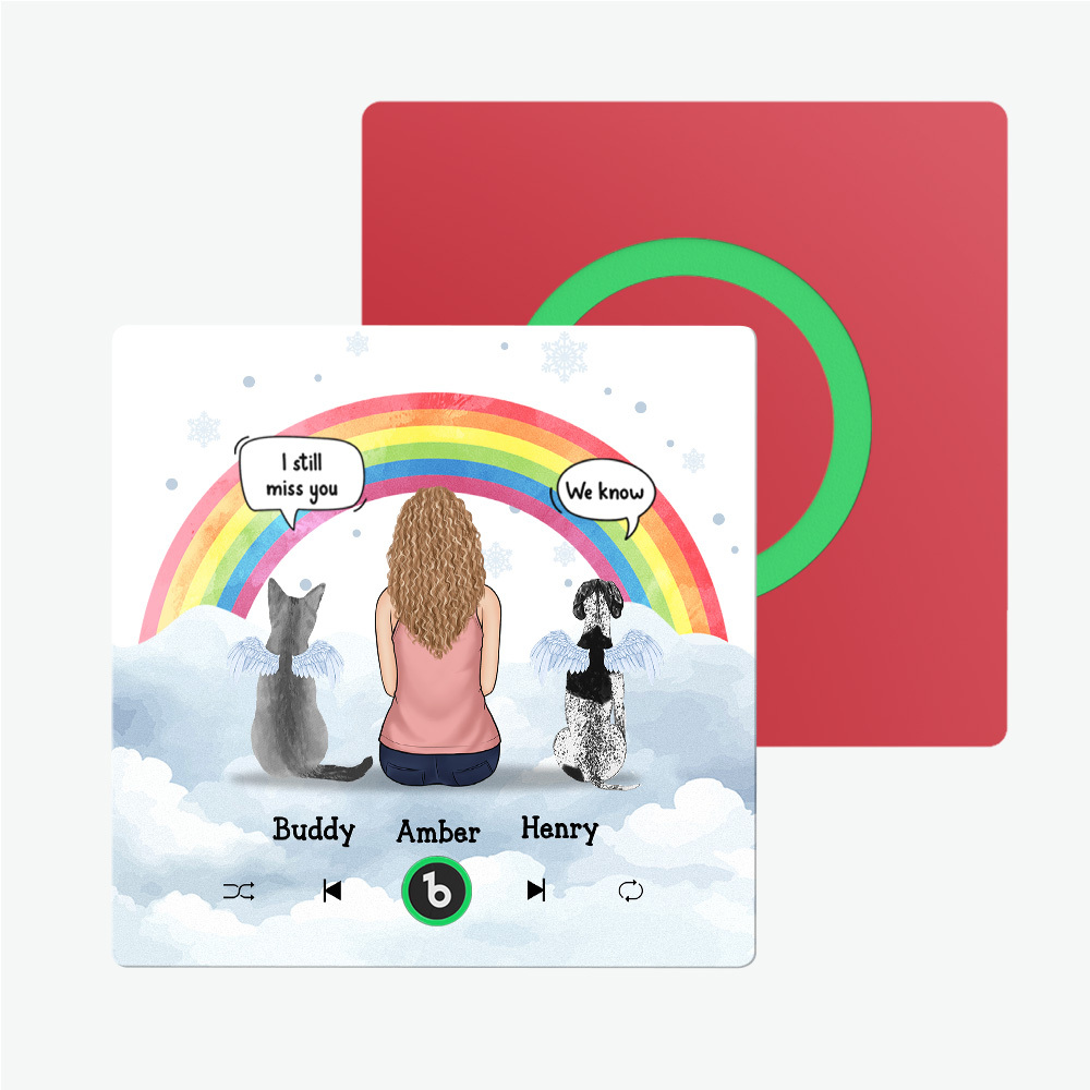 Custom Album Framless Music Fridge Magnet Photo Personalized Phone Music Fridge Magnet Pro Custom Character and Name Fridge Magnet I Still Miss You