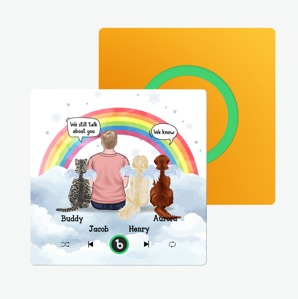 Custom Album Framless Music Fridge Magnet Photo Personalized Phone Music Fridge Magnet Pro Custom Character and Name Fridge Magnet I Still Miss You