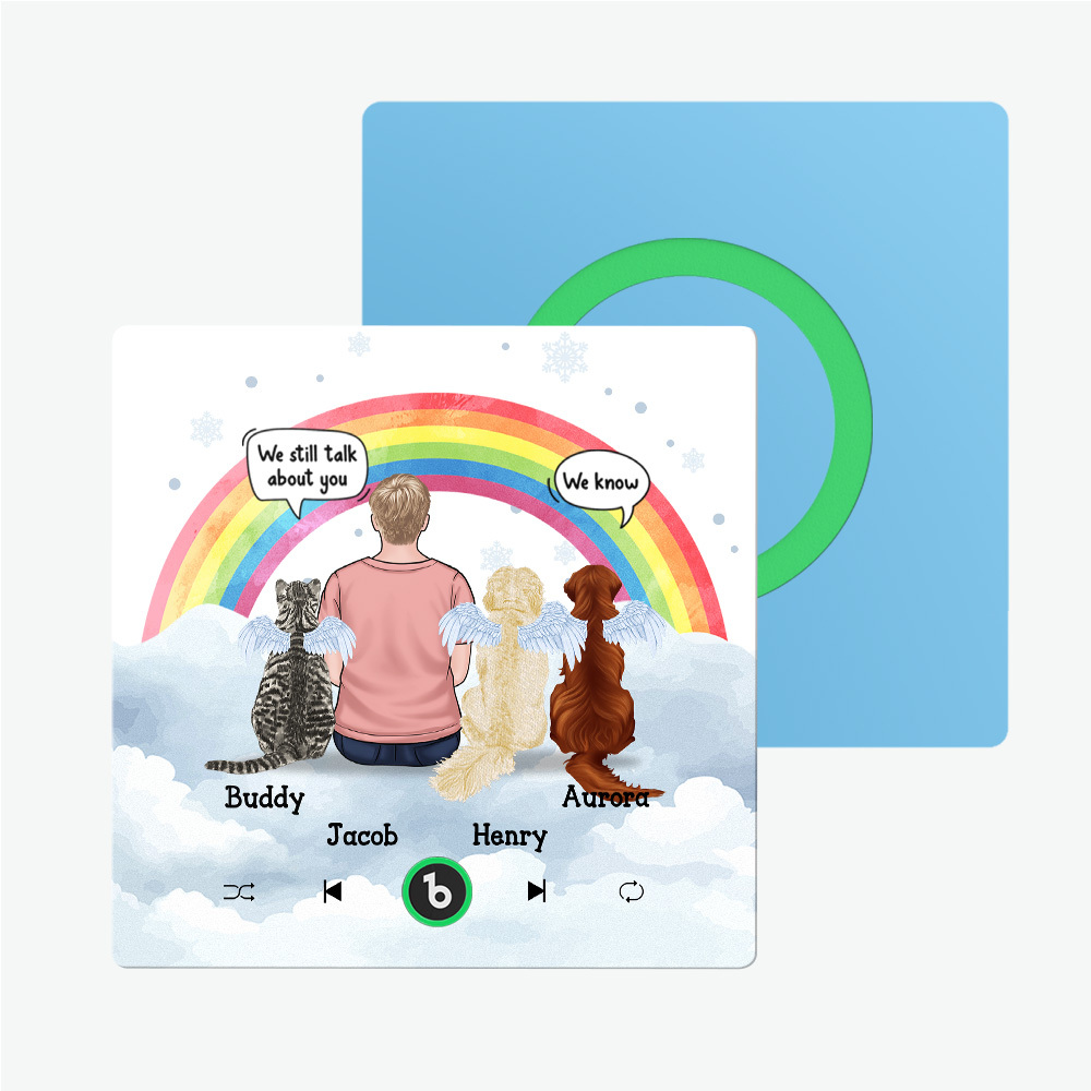 Custom Album Framless Music Fridge Magnet Photo Personalized Phone Music Fridge Magnet Pro Custom Character and Name Fridge Magnet I Still Miss You