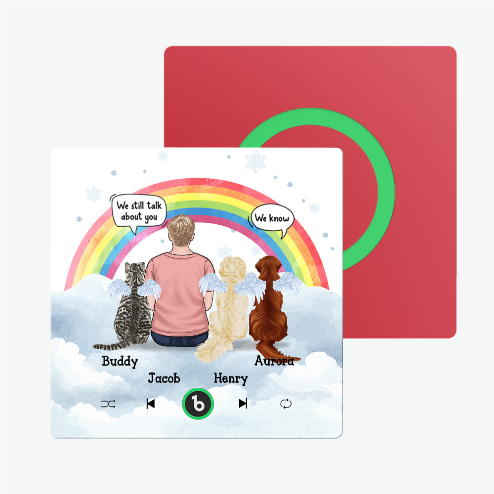 Custom Album Framless Music Fridge Magnet Photo Personalized Phone Music Fridge Magnet Pro Custom Character and Name Fridge Magnet I Still Miss You