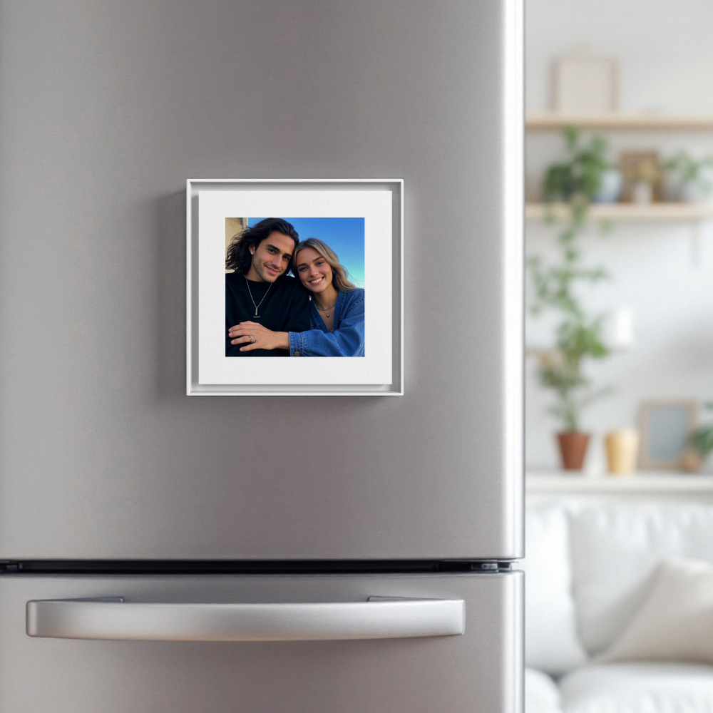 Custom Music & Photo Fridge Magnet Can Customize 1-6 Frame Art and Songs - SantaSocks