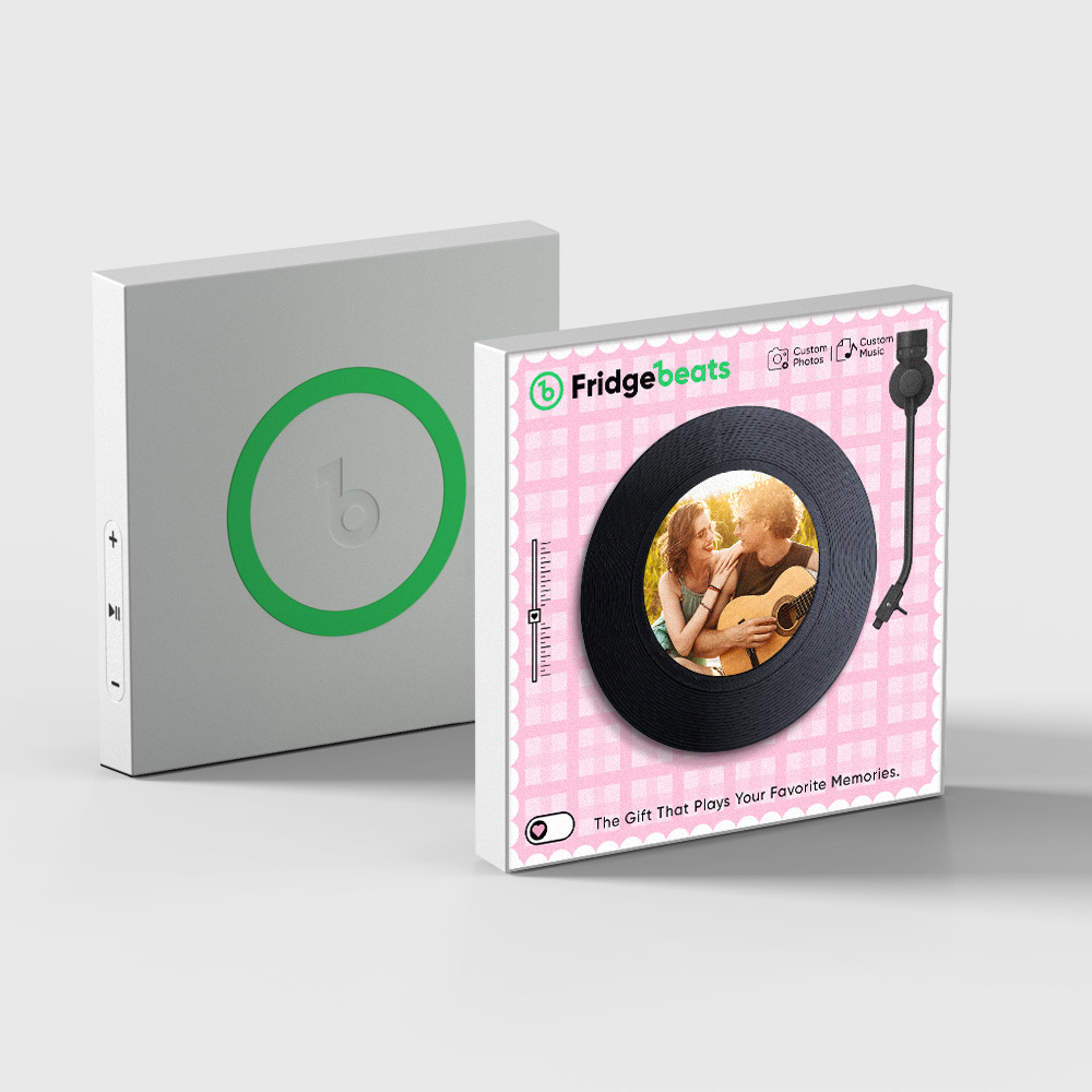 Custom Music & Photo Fridge Magnet Can Customize 1-6 Vinyl and Songs - SantaSocks