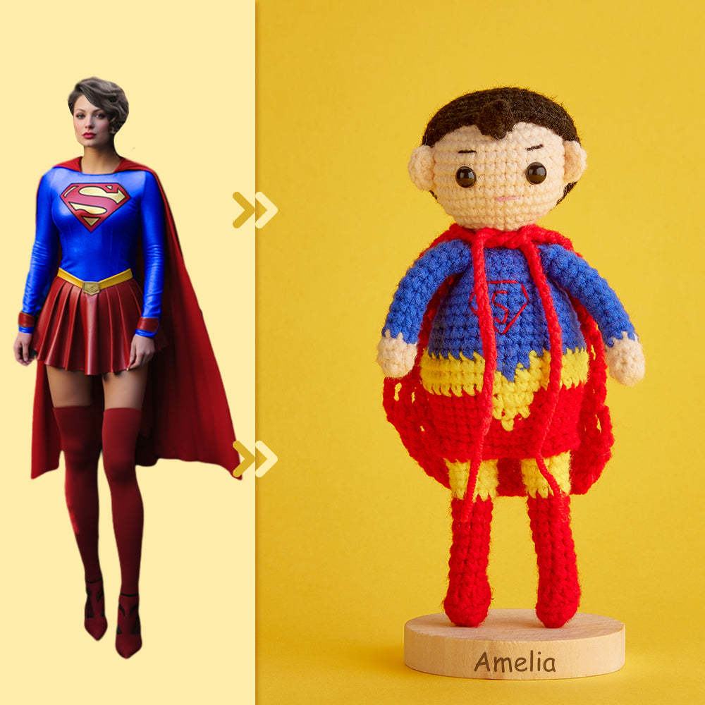 Full Body Customizable 1 Person Custom Crochet Doll Personalized Gifts Handwoven Mini Dolls