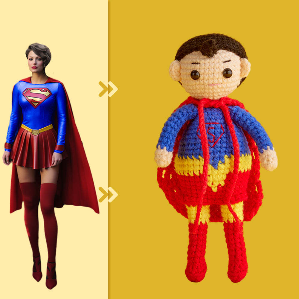 Full Body Customizable 1 Person Custom Crochet Doll Personalized Gifts Handwoven Mini Dolls