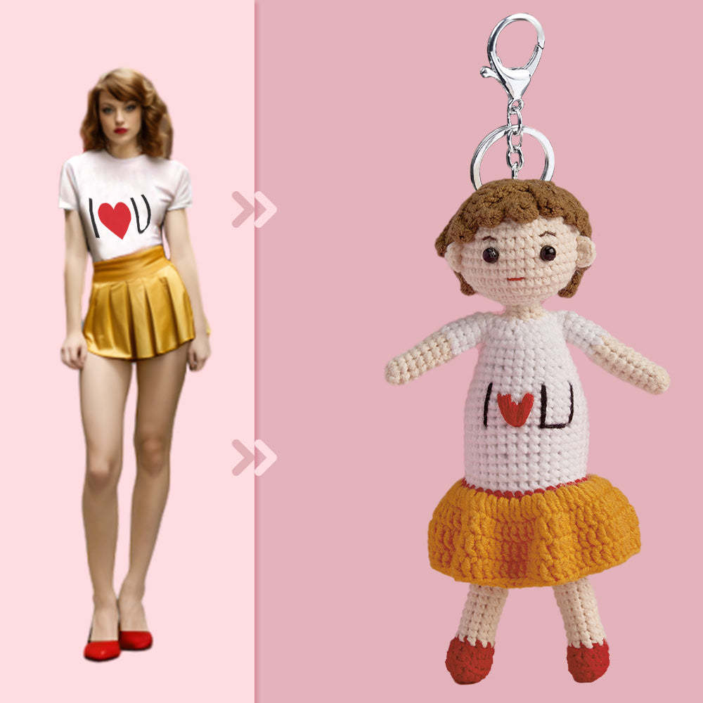 Full Body Customizable 1 Person Custom Crochet Doll Personalized Gifts Handwoven Mini Dolls