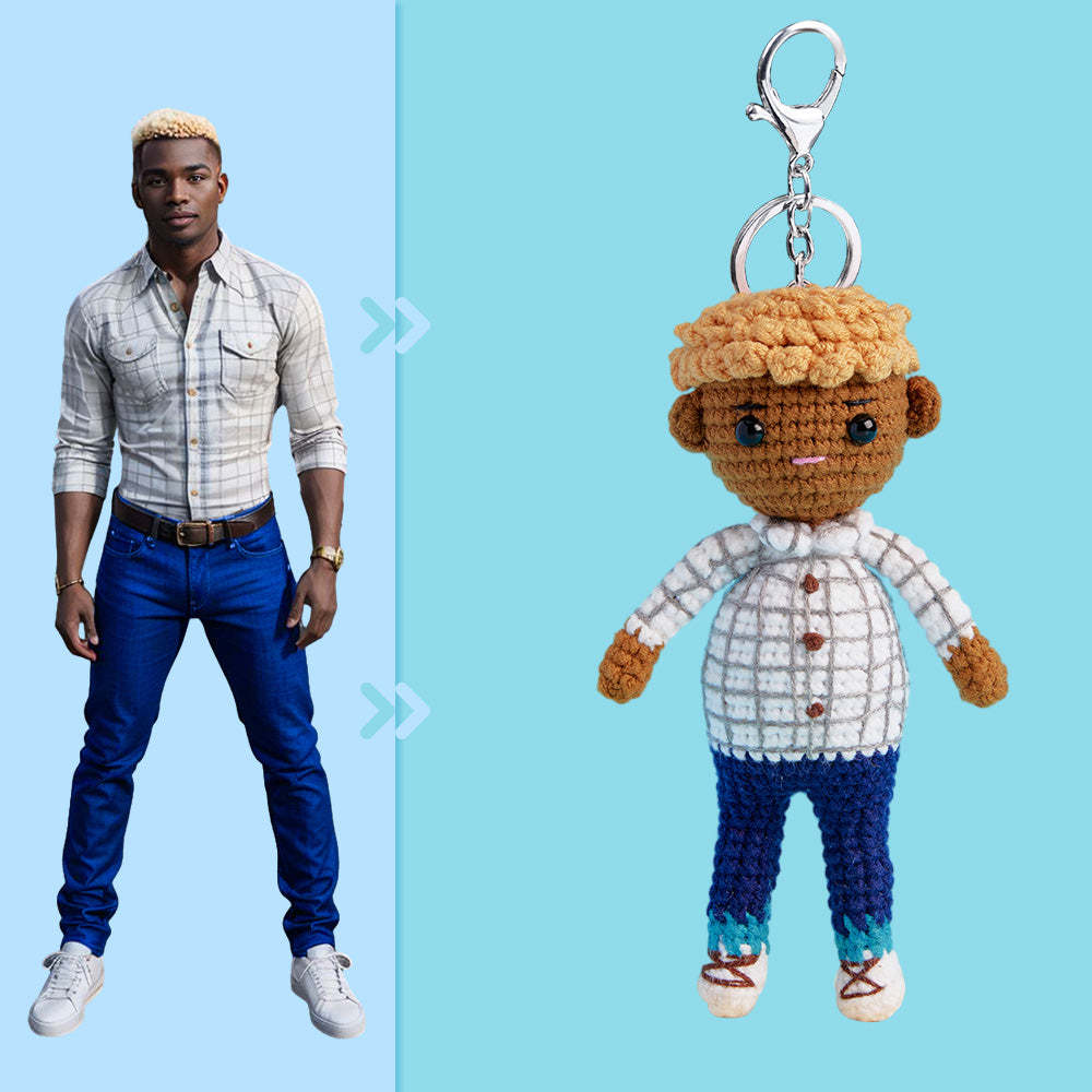 Full Body Customizable 1 Person Custom Crochet Doll Personalized Gifts Handwoven Mini Dolls