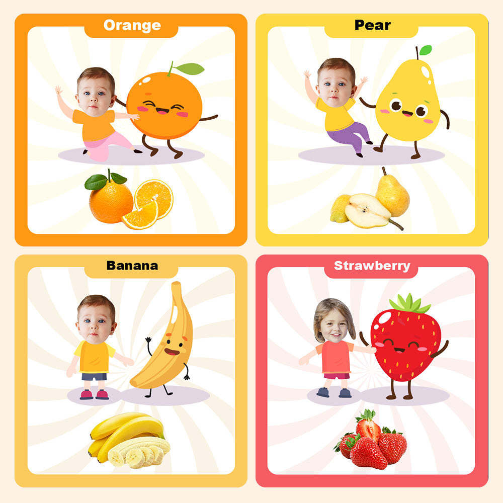 Baby's First Transportation Book Custom Name and Face Gifts for Baby - Get Photo Blanket