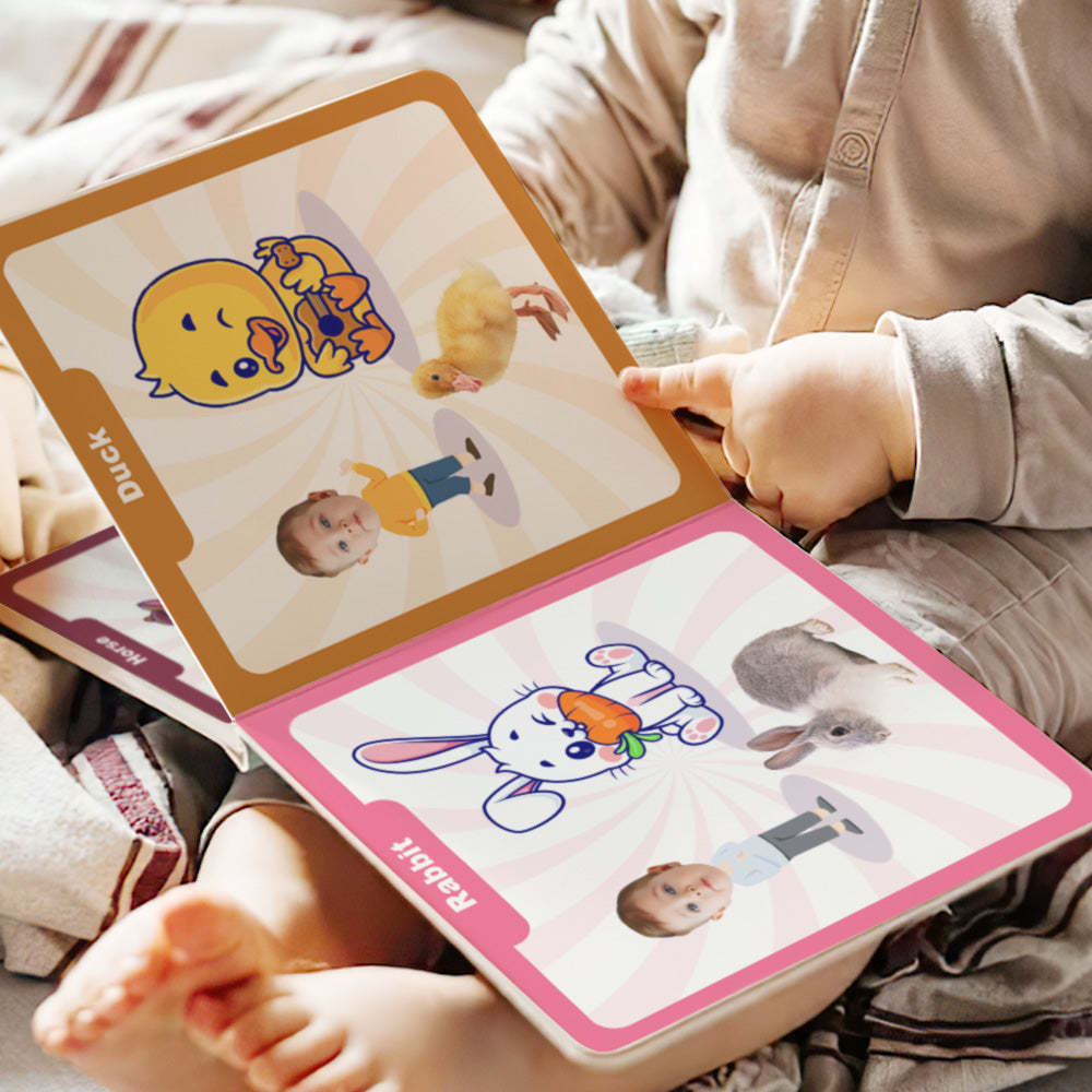 Baby's First Transportation Book Custom Name and Face Gifts for Baby - Get Photo Blanket