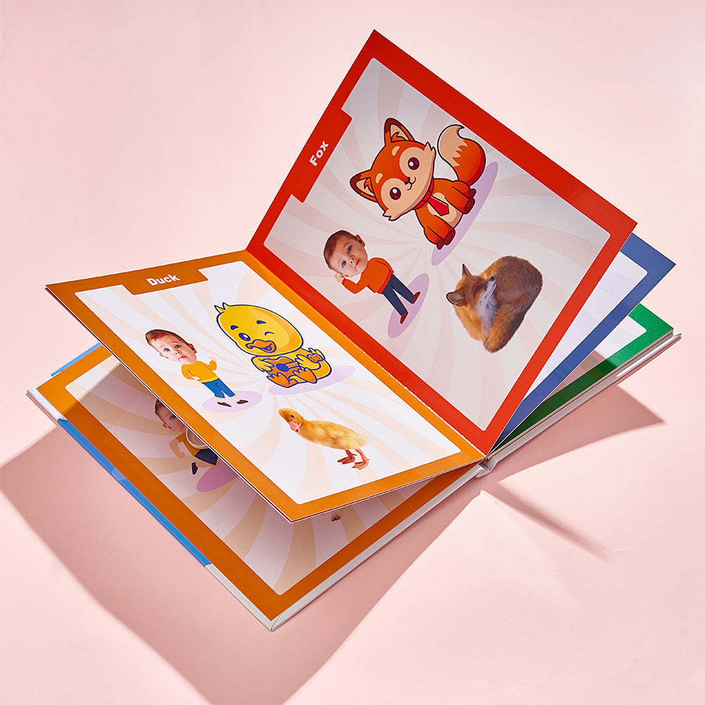 Baby's First Transportation Book Custom Name and Face Gifts for Baby - Get Photo Blanket