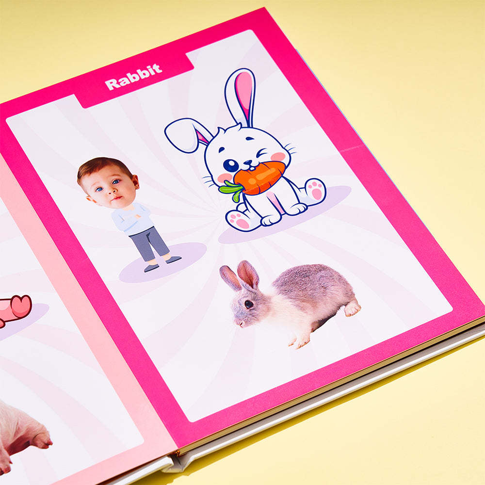Baby's First Transportation Book Custom Name and Face Gifts for Baby - Get Photo Blanket