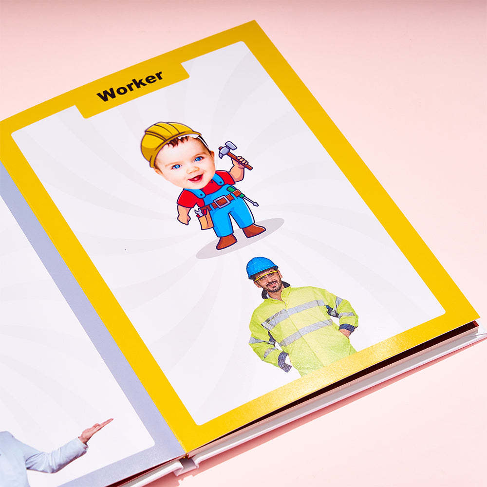 Baby's First Transportation Book Custom Name and Face Gifts for Baby - Get Photo Blanket
