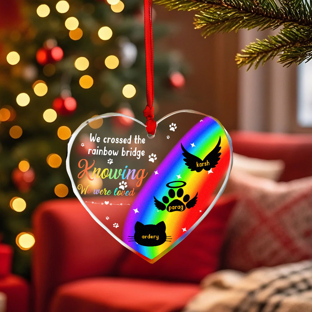 Thanks For Everything I Had A Great Time - Memorial Personalized Custom Circle or Heart Glass Ornament Sympathy Gift For Pet Owners Pet Lovers