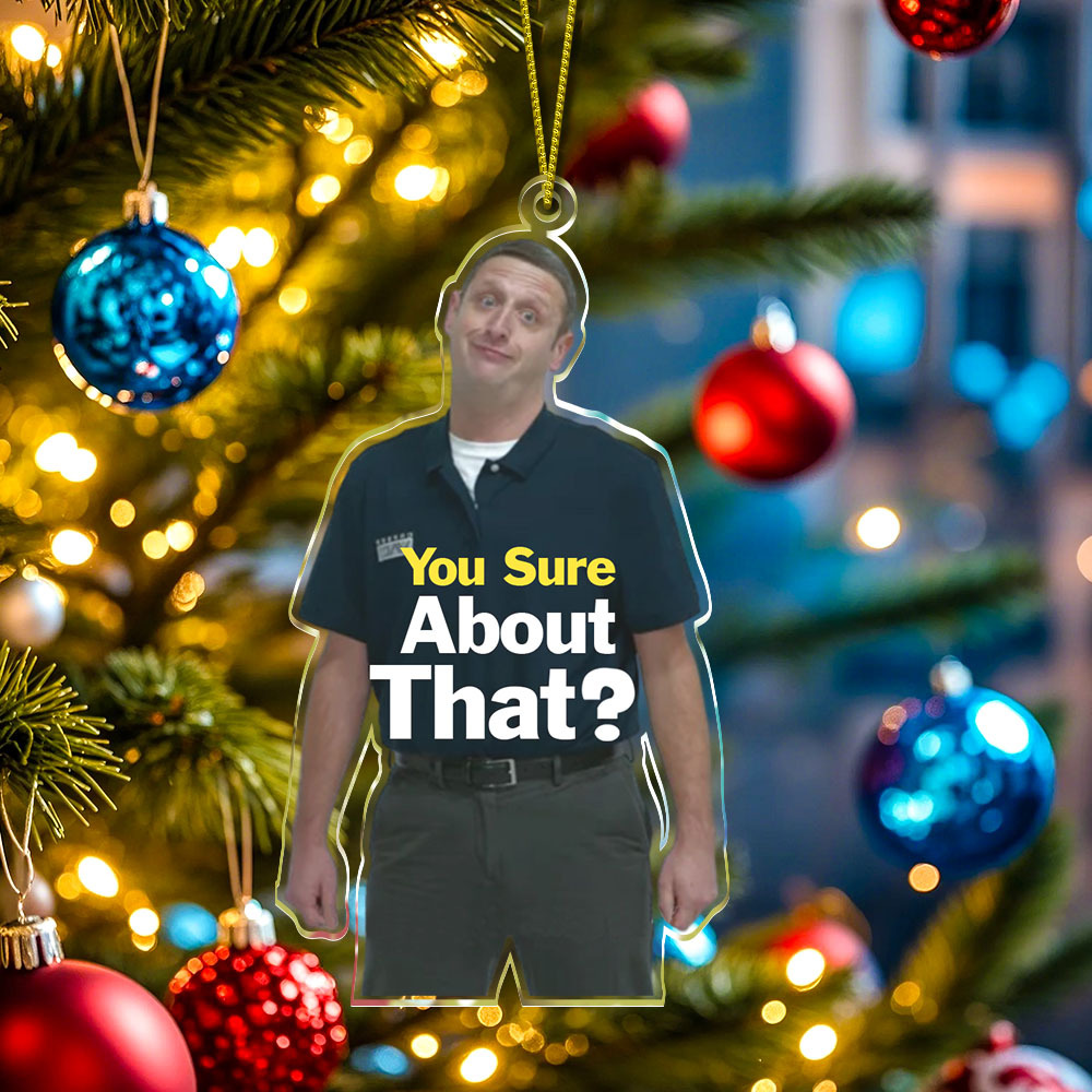 Funny Tim Robinson Zipline Ornament - SantaSocks