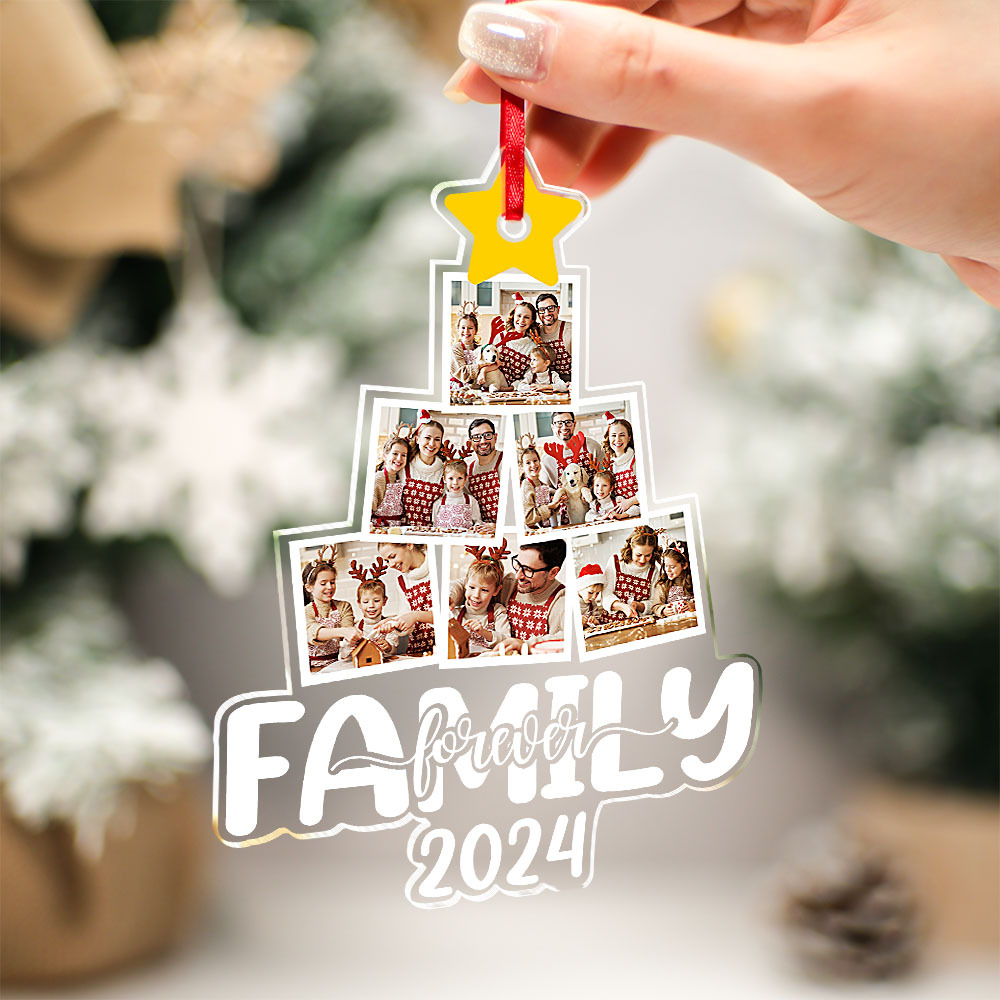 Custom Photos Acrylic Ornament Christmas Keepsake Ornament Christmas Gift Decor
