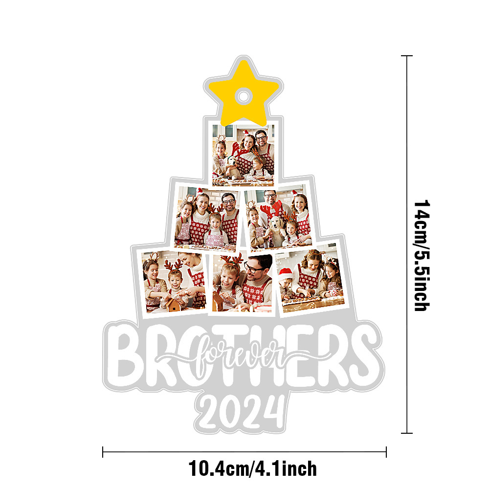 Custom Photos Acrylic Ornament Christmas Keepsake Ornament Christmas Gift Decor