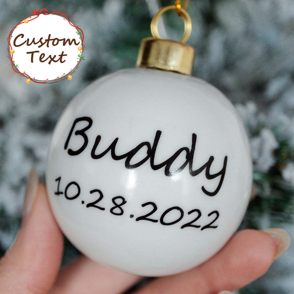 Personalized Pet Face Portrait Ornaments in Artfully Printed Hand-Painted Watercolor Style Custom Christmas Gift