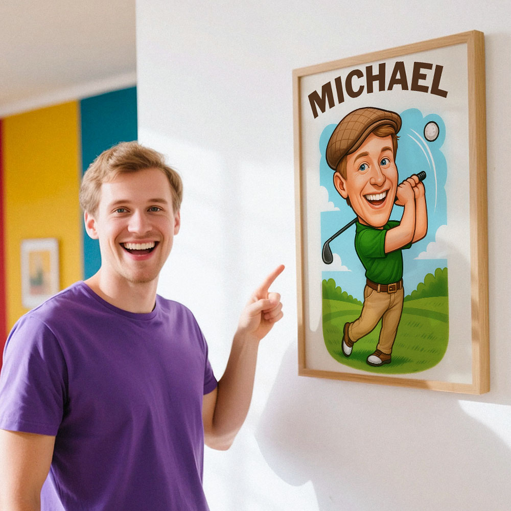 Custom Funny Portrait, Personalized Portrait Toy Art, Custom Action Figure - SantaSocks