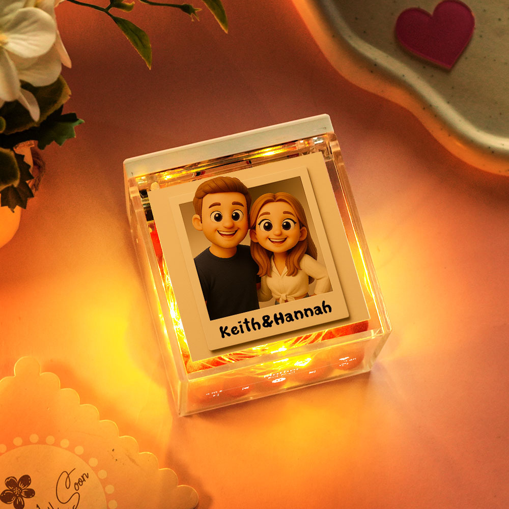 Custom Anime Mini Vinyl Record Player Photo Automatic Music Player Personalized Gifr For Lover - SantaSocks