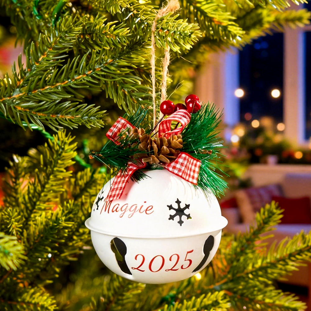 Personalized Christmas Tree Ornament,Custom 2025 Jingle Bell,Christmas tree ornament ,bell ornament custom,Christmas Decor,Christmas Gift