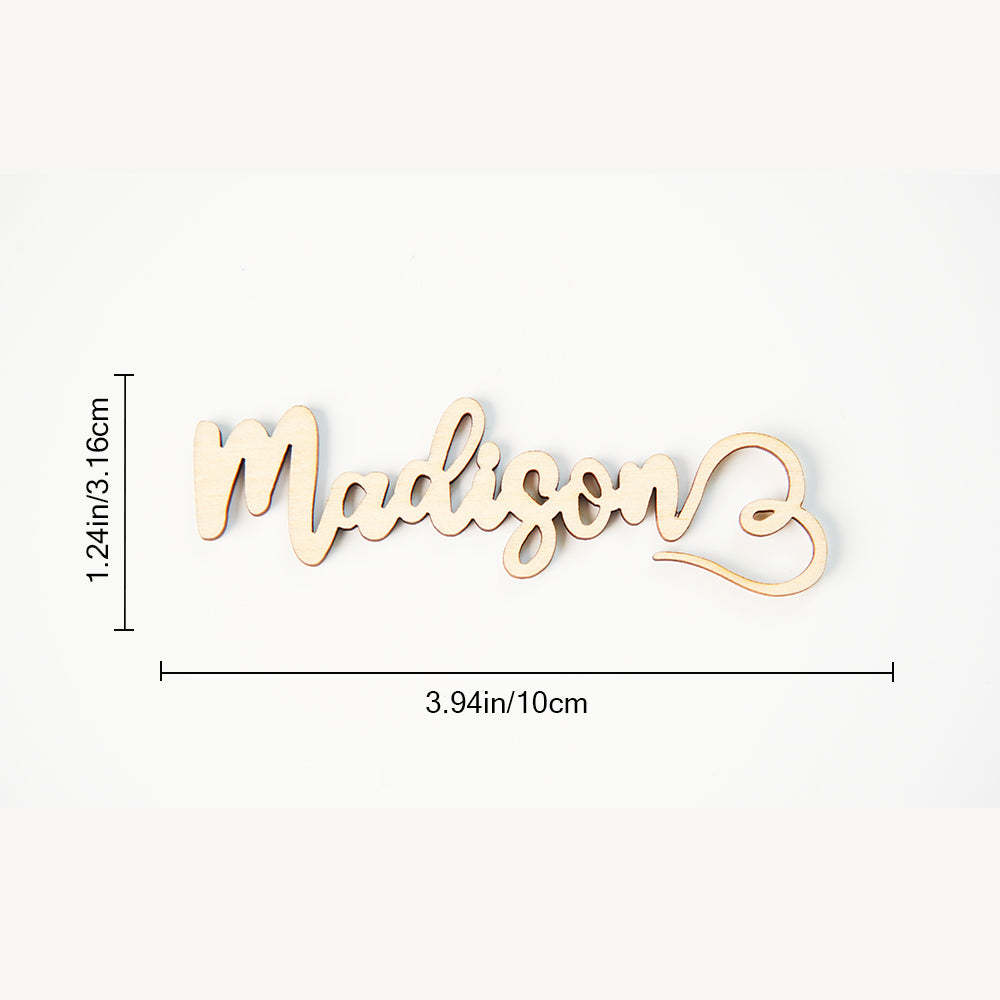 Personalized Wooden Place Cards for the Champagne Flute Name Cards Wedding Table Decoration - SantaSocks