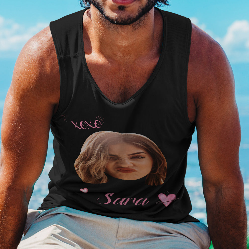 Custom Face Tank Top XOXO
