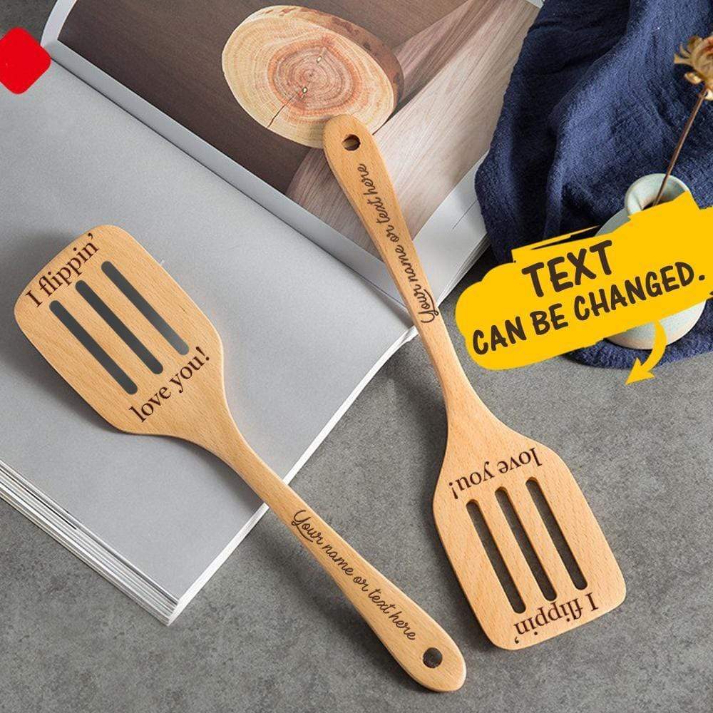 Custom Wooden Spatula With Name Custom Spatula Personalized Kitchen Gifts For Mom