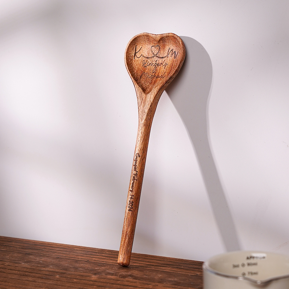 [Copy]Custom Photo and Text Engraved Wooden Spoon Gag Gift Joke Present Valentine Funny Gift