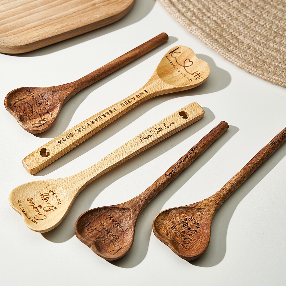 [Copy]Custom Photo and Text Engraved Wooden Spoon Gag Gift Joke Present Valentine Funny Gift