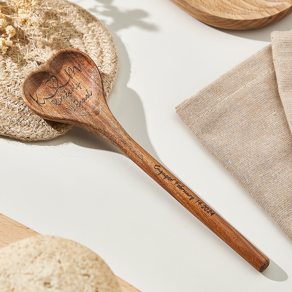 [Copy]Custom Photo and Text Engraved Wooden Spoon Gag Gift Joke Present Valentine Funny Gift