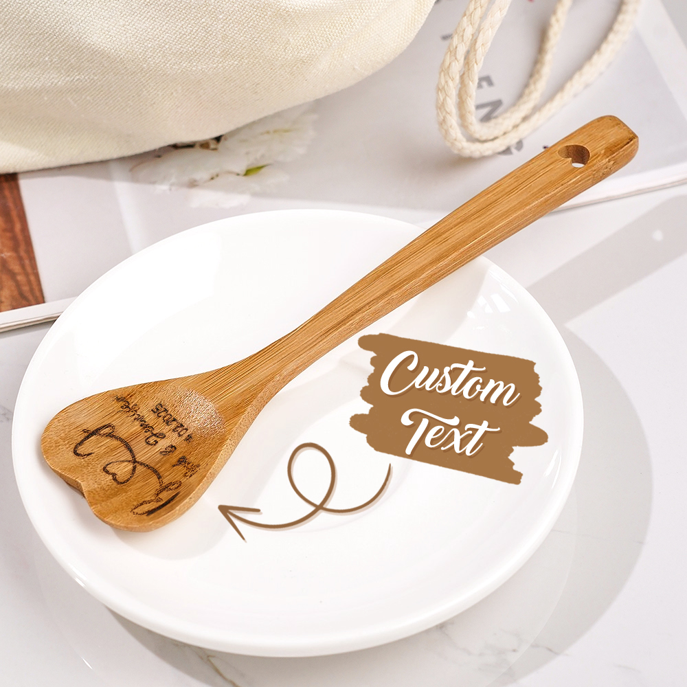 [Copy]Custom Photo and Text Engraved Wooden Spoon Gag Gift Joke Present Valentine Funny Gift