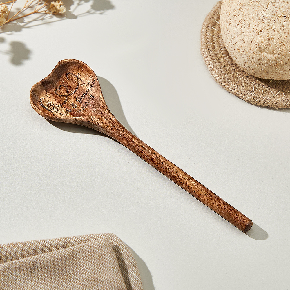 [Copy]Custom Photo and Text Engraved Wooden Spoon Gag Gift Joke Present Valentine Funny Gift