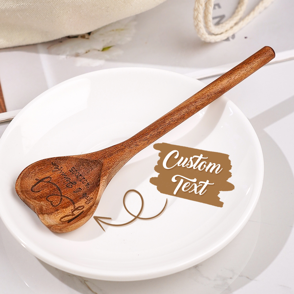 [Copy]Custom Photo and Text Engraved Wooden Spoon Gag Gift Joke Present Valentine Funny Gift
