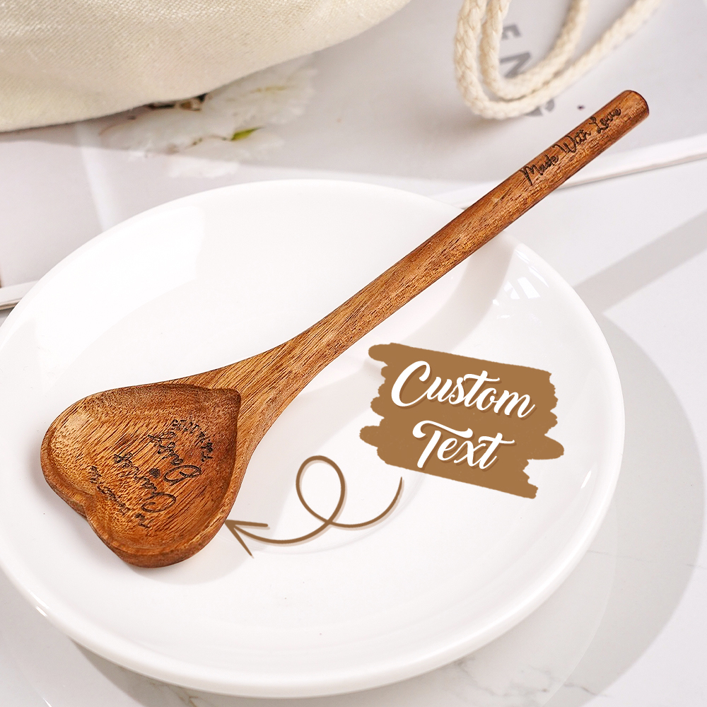 [Copy]Custom Photo and Text Engraved Wooden Spoon Gag Gift Joke Present Valentine Funny Gift