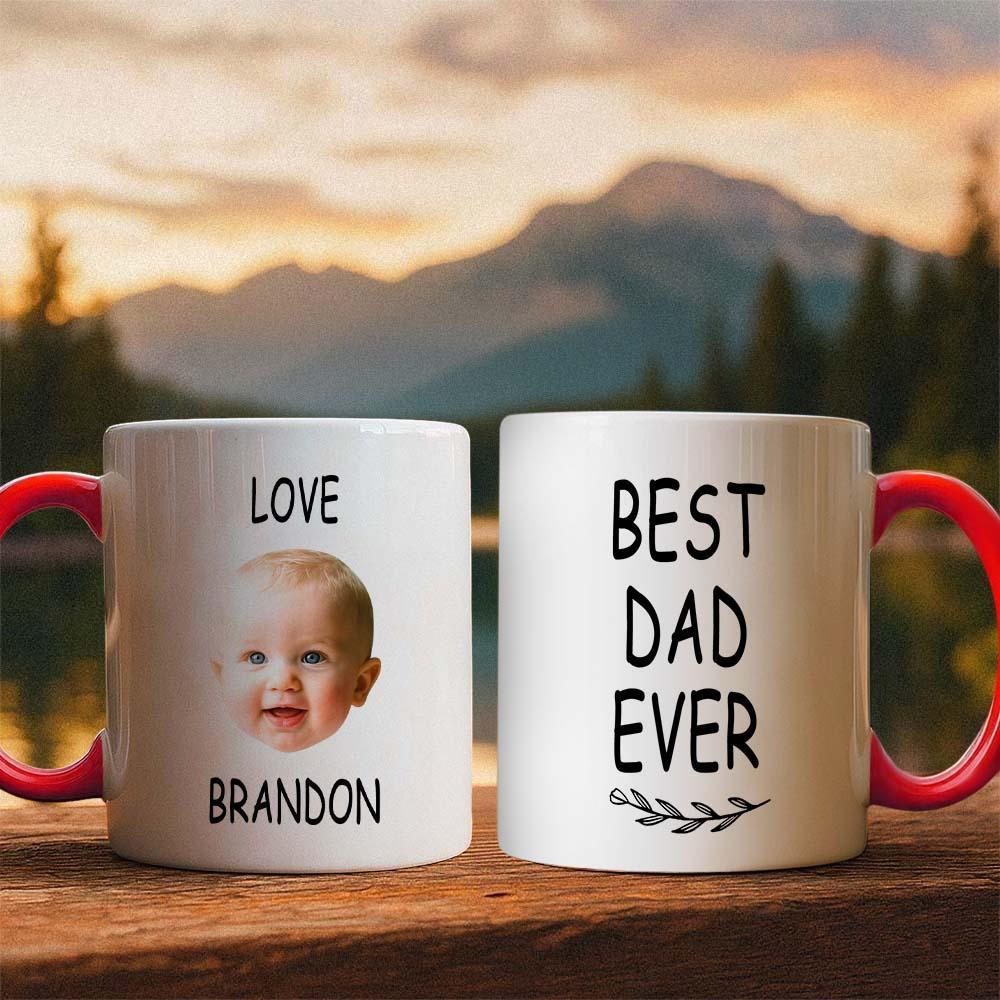 Personalized Father’s Day Mug with Photo Custom Coffee Cup for Dad Best Dad Gift