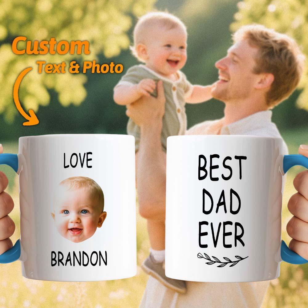 Personalized Father’s Day Mug with Photo Custom Coffee Cup for Dad Best Dad Gift