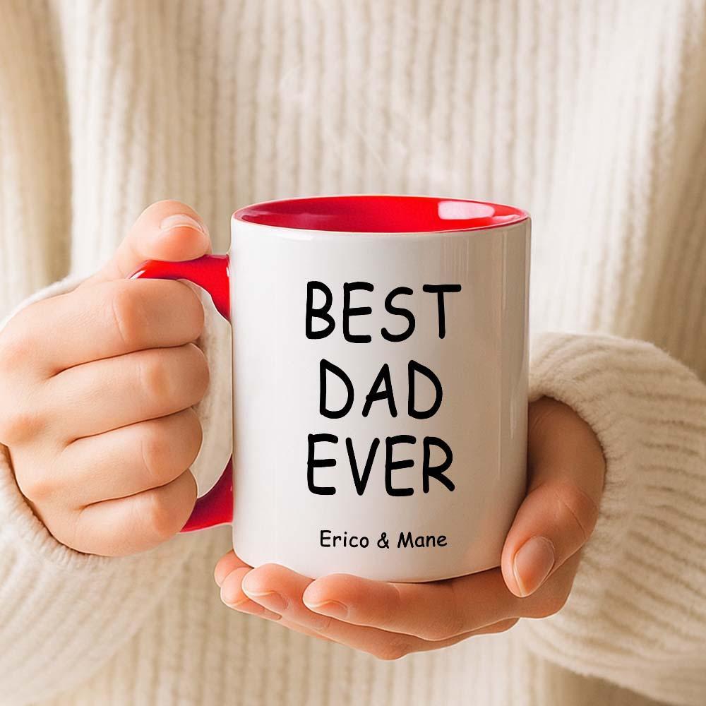 Personalized Father’s Day Mug with Photo Custom Coffee Cup for Dad Best Dad Gift