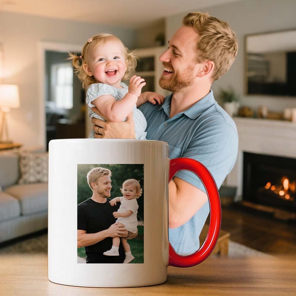 Personalized Father’s Day Mug with Photo Custom Coffee Cup for Dad Best Dad Gift