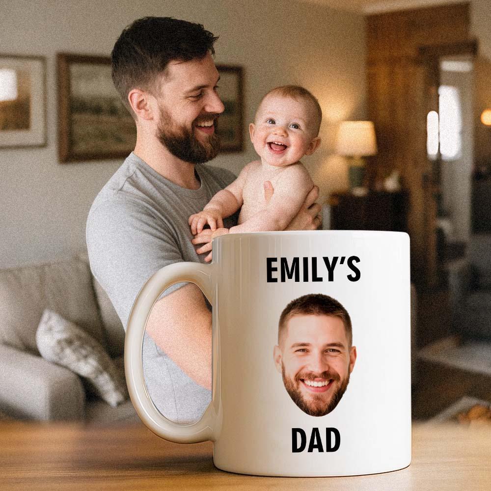 Custom Dad Photo Mug Best Dad Ever Coffee Cup Personalized Father’s Day Gift Idea