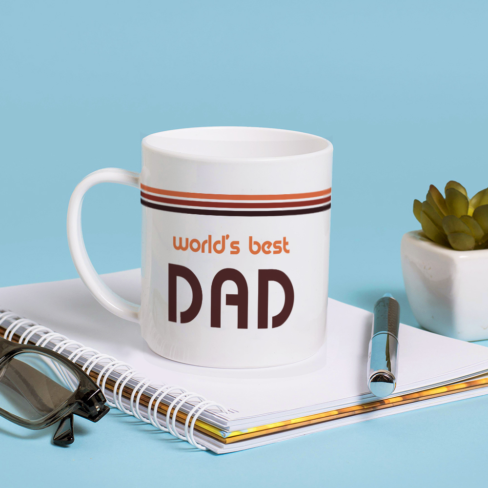 World's Best Dad Mug - Throw Back